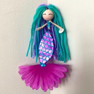Handmade Mermaid Ornament - Enchanting Coastal Decor!